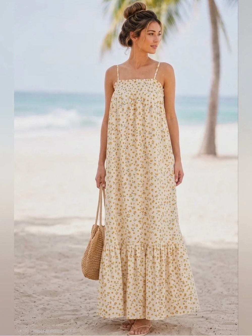 WeWoreWhat Sunflower Smocked Tiered Maxi Dress
Cottagecore
Boho
Summer
Prairie